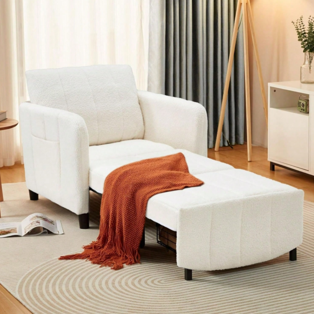 ™Elora | כיסא שינה ארוך במיוחד – מיטת ספה נשלפת, מיטת ספה יחיד למבוגרים