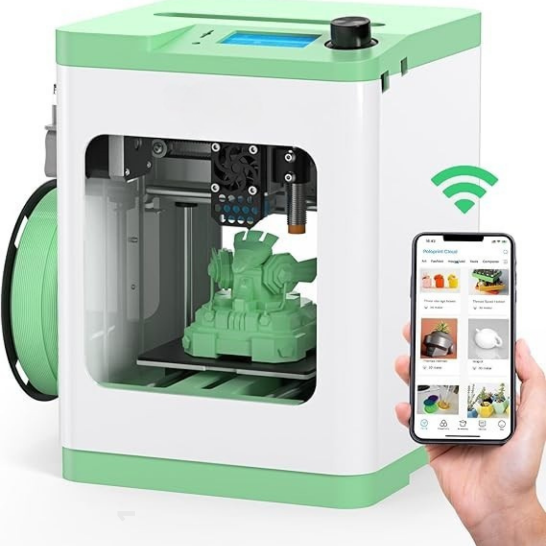 Lunira™ | מדפסת 3D מיני – וויי-פיי, שליטה דרך אפליקציה, כיוון אוטומטי, דיוק גבוה, עיצוב קומפקטי