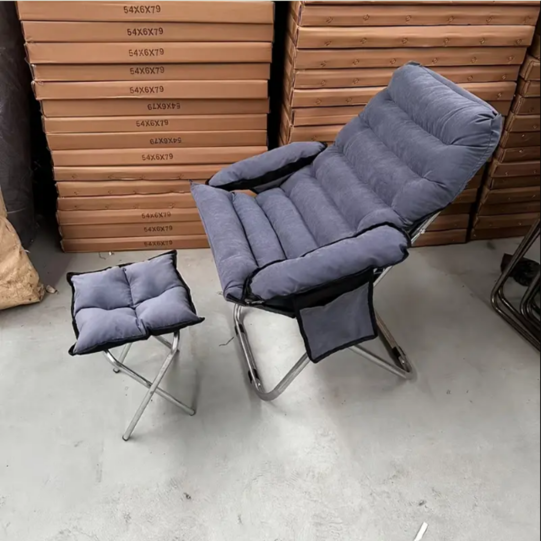 ™Relaxo | כיסא כיסא מתקפל – מסגרת מתכת, ספה נוחה, לחדר מעונות וסלון