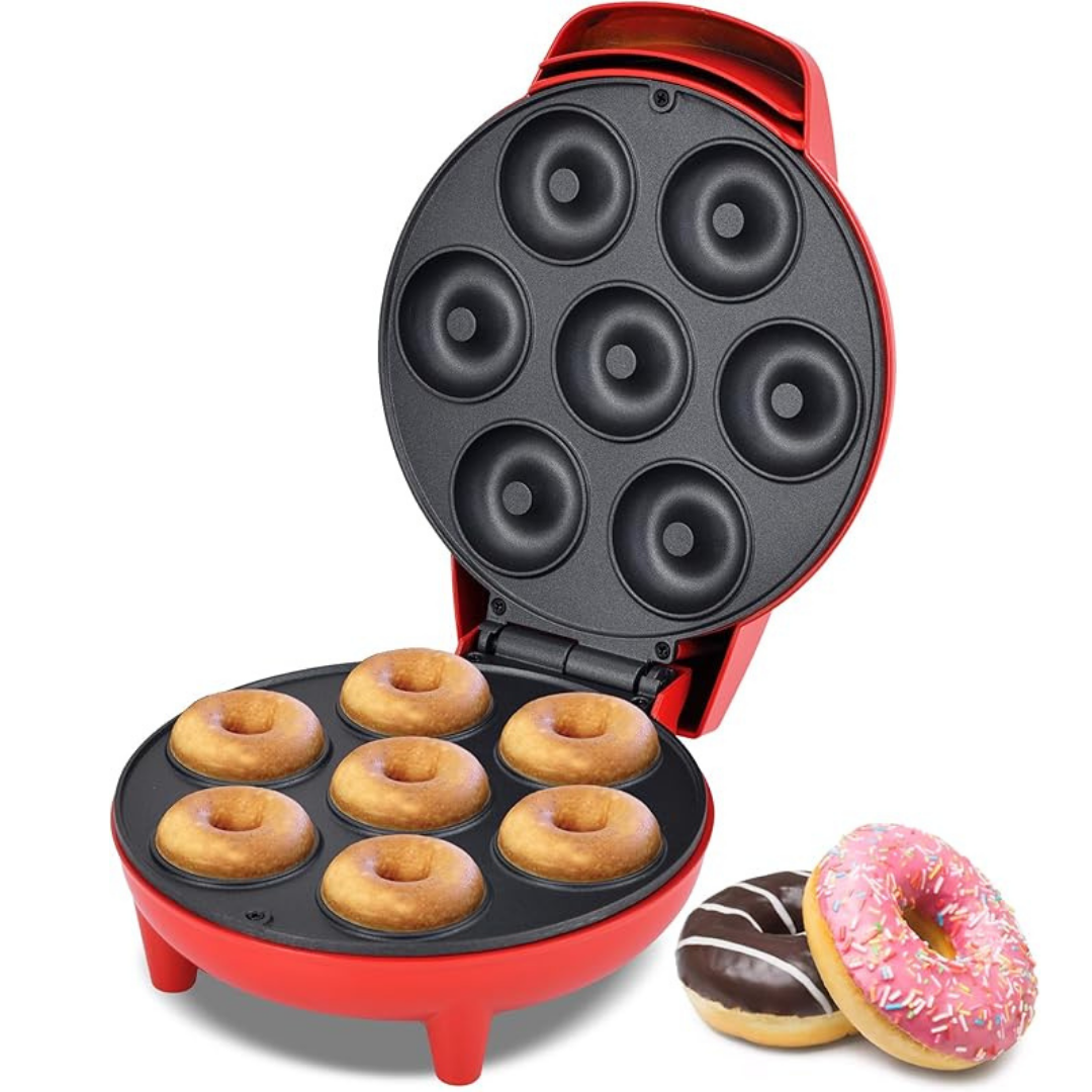 ™Elyora | מכונת דונאטס – 7 דונאטס, לא דביק, קל לשימוש, מצוין לחטיפים וקינוחים