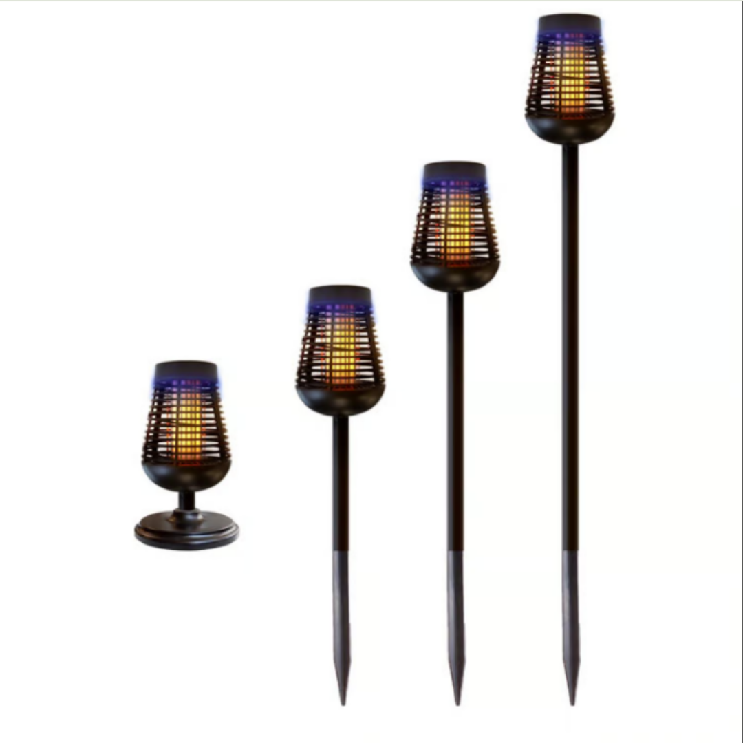 ™Flarix | לפיד דוקרנים סולארי – LED להבה, גובה מתכוונן, 6+ שעות