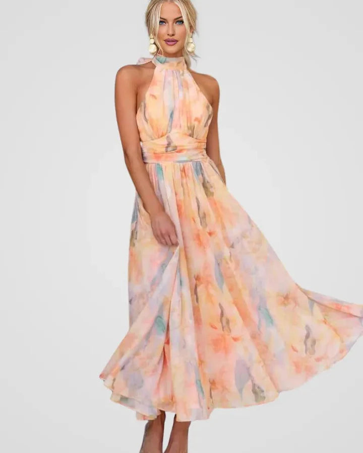 ™Syvana | שמלת מידי פרחונית – אלגנטית ומעוצבת